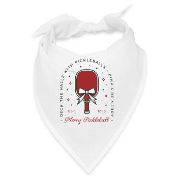 Weihnachtspickleball, lustige Zitate, Party-Ästhetik - Bandana - Weiß - Vorne
