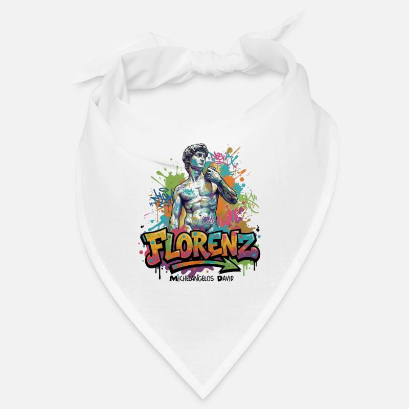 David – Strength in Stone - Vibrant Graffiti Design Bandana