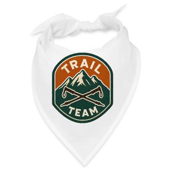 Trail Team Mountain Patch - Bandana - Weiß - Vorne