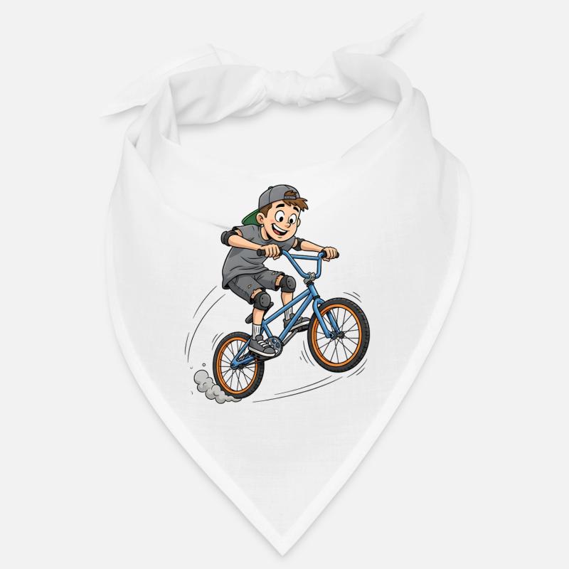 👉 Saut de garçon BMX cool – Art de style urbain Bandana