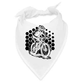 Mountainbike Stil für jeden Anlass - Bandana - Weiß - Vorne