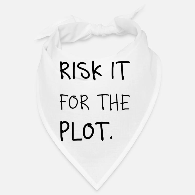 Risk It for the Plot – Handwriting Bandana
