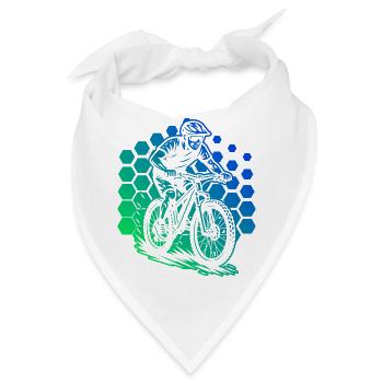 Ein Must Have für echte Mountainbike - Bandana - Weiß - Vorne