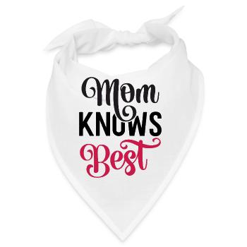 Meine Mutter weiß es am besten. - Bandana - Weiß - Vorne