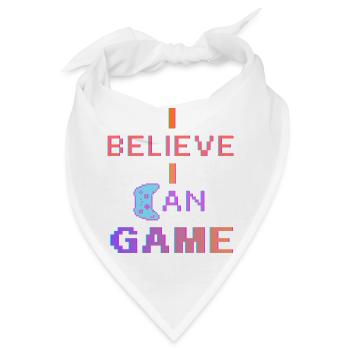 I Believe I Can Game - Bandana - Weiß - Vorne