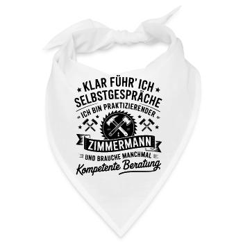 Zimmermann Zimmerer Zimmerleute - Bandana - Weiß - Vorne