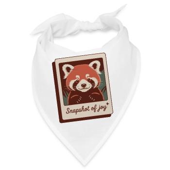 Roter Panda Schnappschuss Freude - Bandana - Weiß - Vorne
