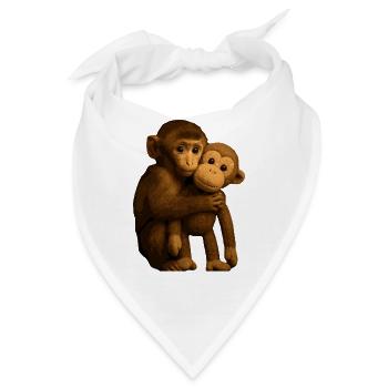 Punch the Monkey – trost Suchend Souvenir - Bandana - Weiß - Vorne