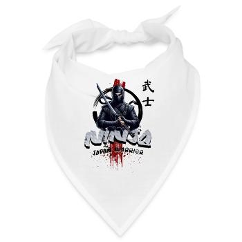 Ninja Japan Krieger  - Bandana - Weiß - Vorne