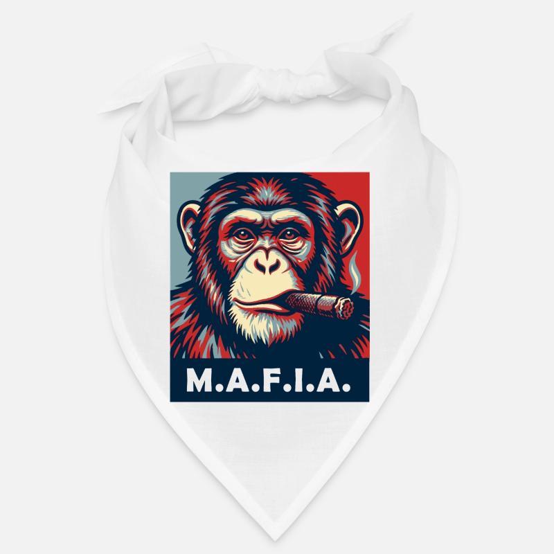 Chimpanzé Pop Art avec un cigare Bandana