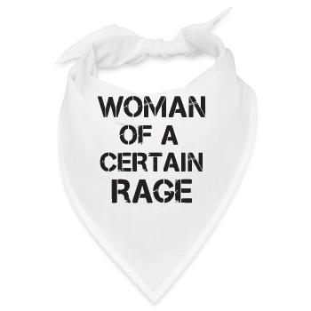 Woman of a Certain Rage Schablonen Schrift Motiv - Bandana - Weiß - Vorne
