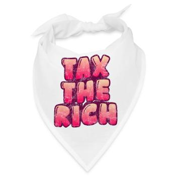Tax The Rich - Bandana - Weiß - Vorne