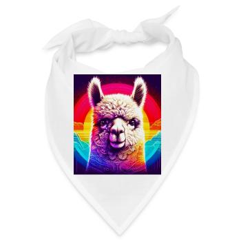 Alpaka - Bandana - Weiß - Vorne