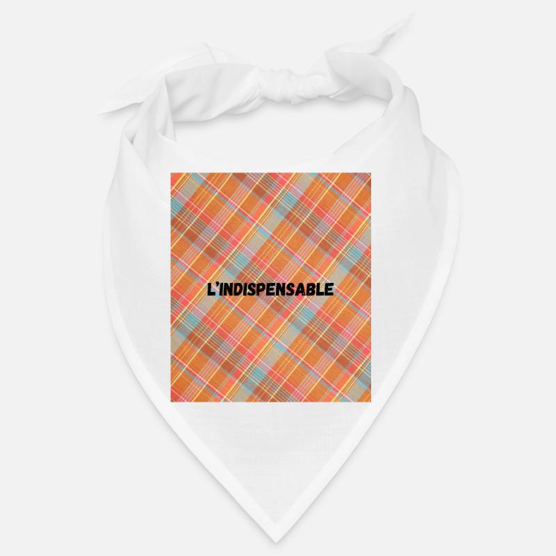 Indispensable tartan orange Bandana