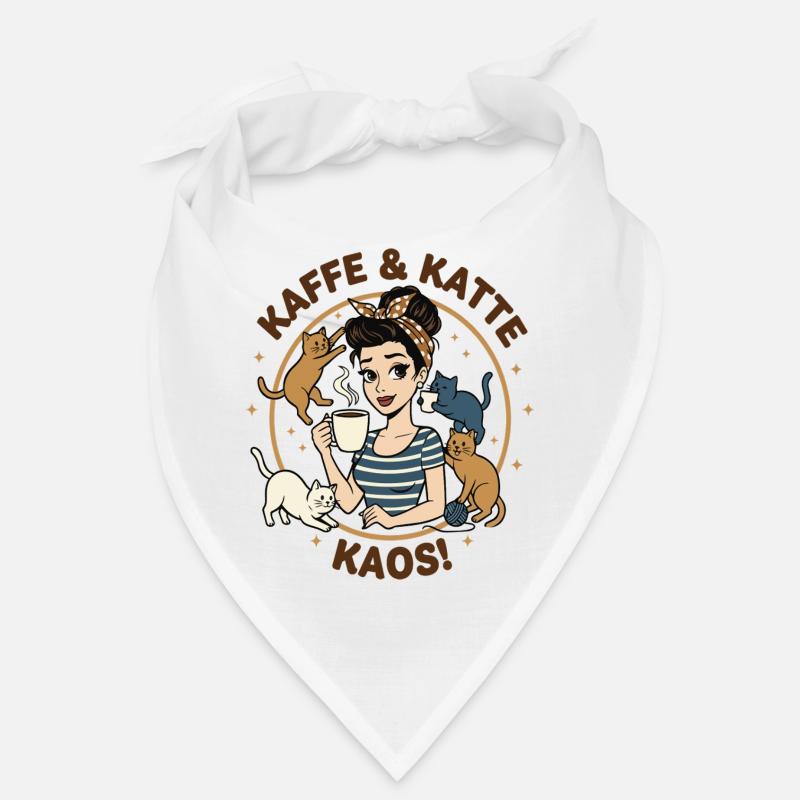 Kaffe & Katte Kaos Circle Bandana