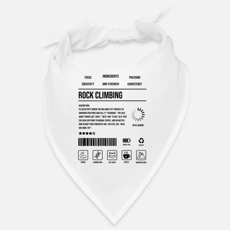 Rock Climbing Description Strength Indicator Icon Bandana