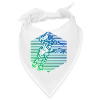 Pickleball Trainer für Pickleballspielerinnen Fans - Bandana - Weiß - Vorne
