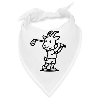 Goat Golf - Bandana - Weiß - Vorne