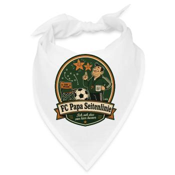FC Papa Seitenlinie - Bandana - Weiß - Vorne