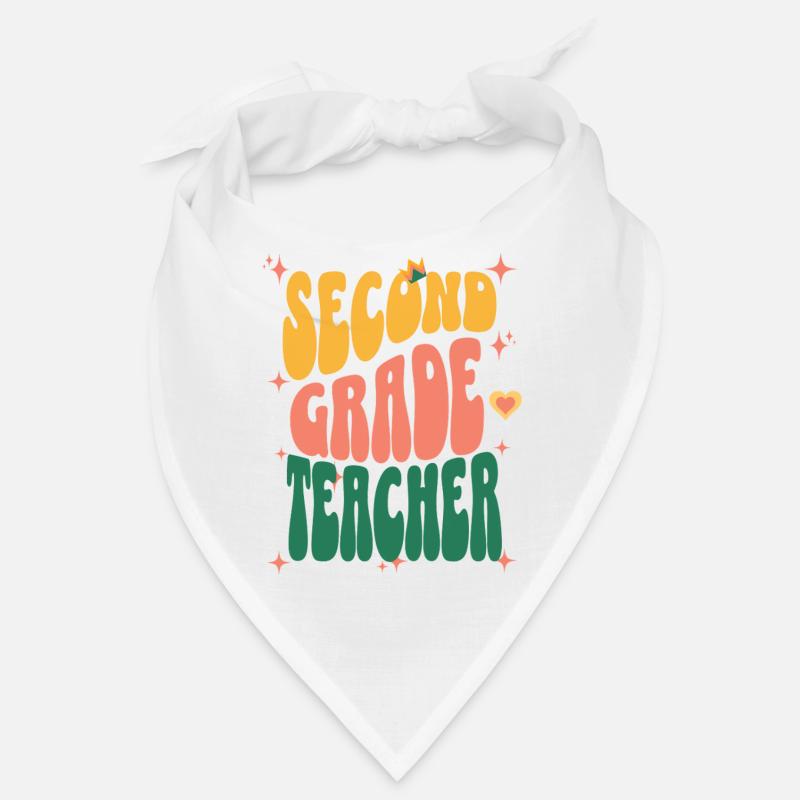 Second Grade Teacher Retro Bandana