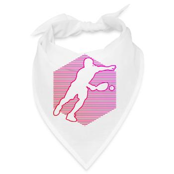 Pickleball players Motiv rund um pickleball player - Bandana - Weiß - Vorne