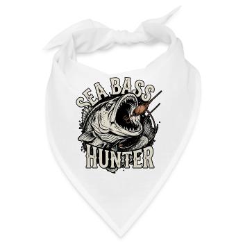 Seebarsch Jäger - Bandana - Weiß - Vorne