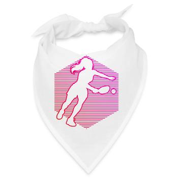 Pickleball Szene Idee für Pickleballspielerin Fans - Bandana - Weiß - Vorne