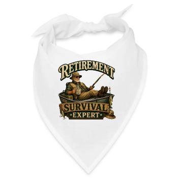 Ruhestand Survival-Experte - Bandana - Weiß - Vorne