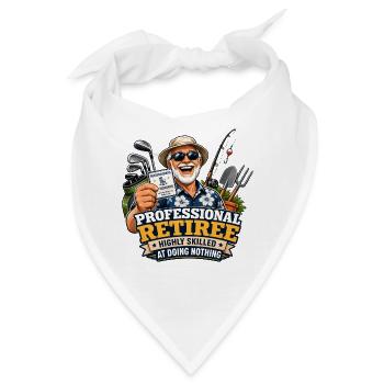 Ruhestandsprofi: Erstklassig Nichtstun - Bandana - Weiß - Vorne