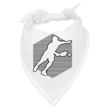 Pickleball Coach Geschenk für Pickleballspiel Fans - Bandana - Weiß - Vorne