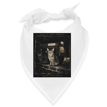 Meeting After Midnight Katzen Shirt LO-FI - Bandana - Weiß - Vorne