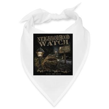 Neighborhood Watch Kröte Horror Vintage LO-FI  - Bandana - Weiß - Vorne