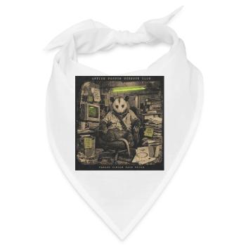 Office Possum Burnout Club Büro Humor Spruch - Bandana - Weiß - Vorne