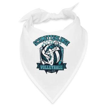 Schmetterlinge Volleyball 2025 Logo Druck - Bandana - Weiß - Vorne