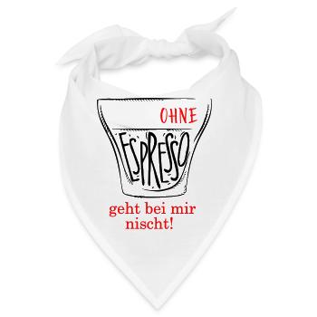 Espresso - Bandana - Weiß - Vorne