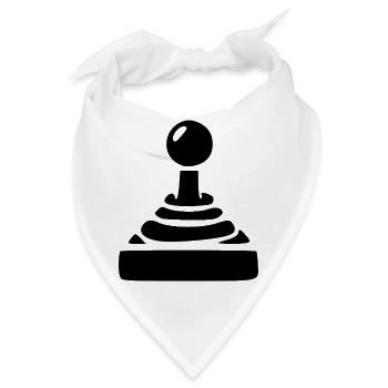 Joystick Geschenk Gamer - Bandana - Weiß - Vorne