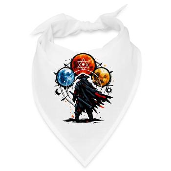 Elementenritter im Sternenkreis - Bandana - Weiß - Vorne