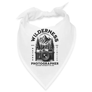 Wildernis Naturfotograf - Bandana - Weiß - Vorne