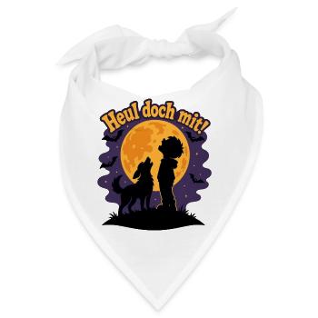 Mondschein-Rudel - Bandana - Weiß - Vorne