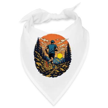 Ultra-Trailrunning - Bandana - Weiß - Vorne