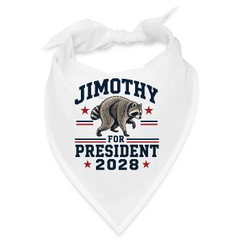 Jimothy zum Präsidenten 2028 - Bandana - Weiß - Vorne