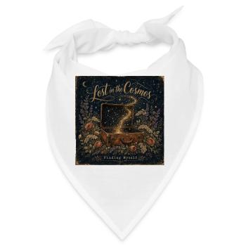 Lost in the Cosmos Vintage Poster Sternenhimmel - Bandana - Weiß - Vorne