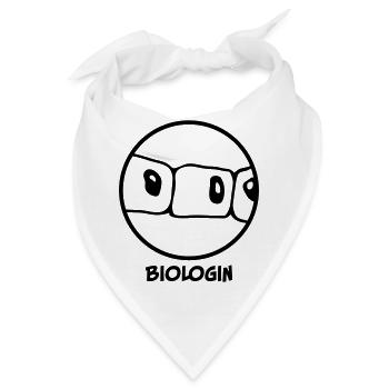 Biologin - Bandana - Weiß - Vorne