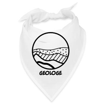 Geologe - Bandana - Weiß - Vorne