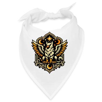 Nachtstern Eulenwappen - Bandana - Weiß - Vorne