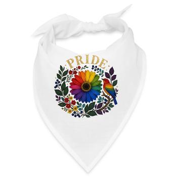 Pride Motiv für LGBTQ Fans und CSD Besucher LGBTQ - Bandana - Weiß - Vorne