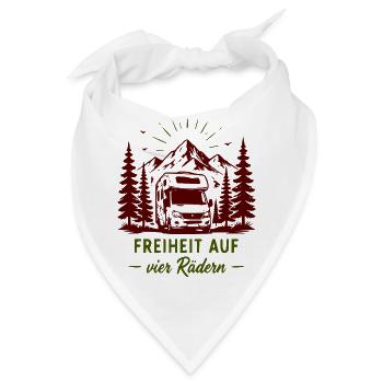 Freiheit auf vier Rädern Bergcamper - Bandana - Weiß - Vorne