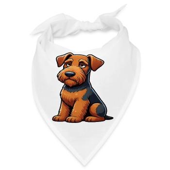 Airedale Terrier Airedales Airedaleliebhaber - Bandana - Weiß - Vorne