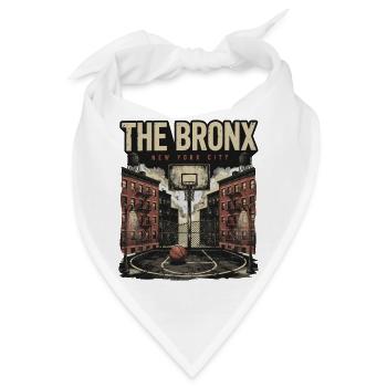 Bronx Basketball Streetwear New York City  - Bandana - Weiß - Vorne