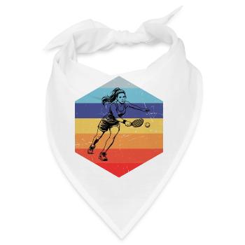 Pickleball Fan und Pickleballsport passen zusammen - Bandana - Weiß - Vorne